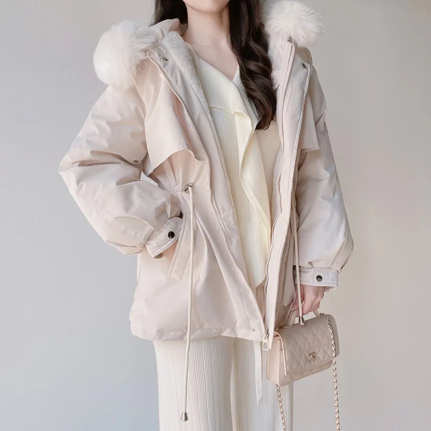 エコファーフードドローストリングジャンパー | mirangmirang | 詳細画像21