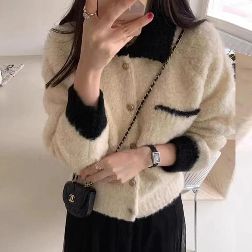 ウール混ニットクロップドカーディガン | 詳細画像1