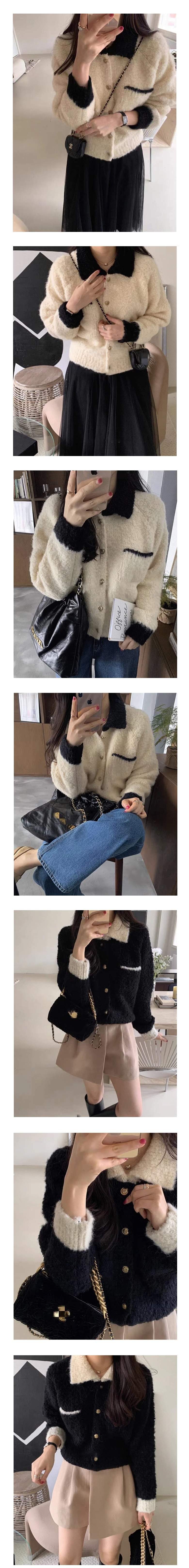 ウール混ニットクロップドカーディガン | 詳細画像2