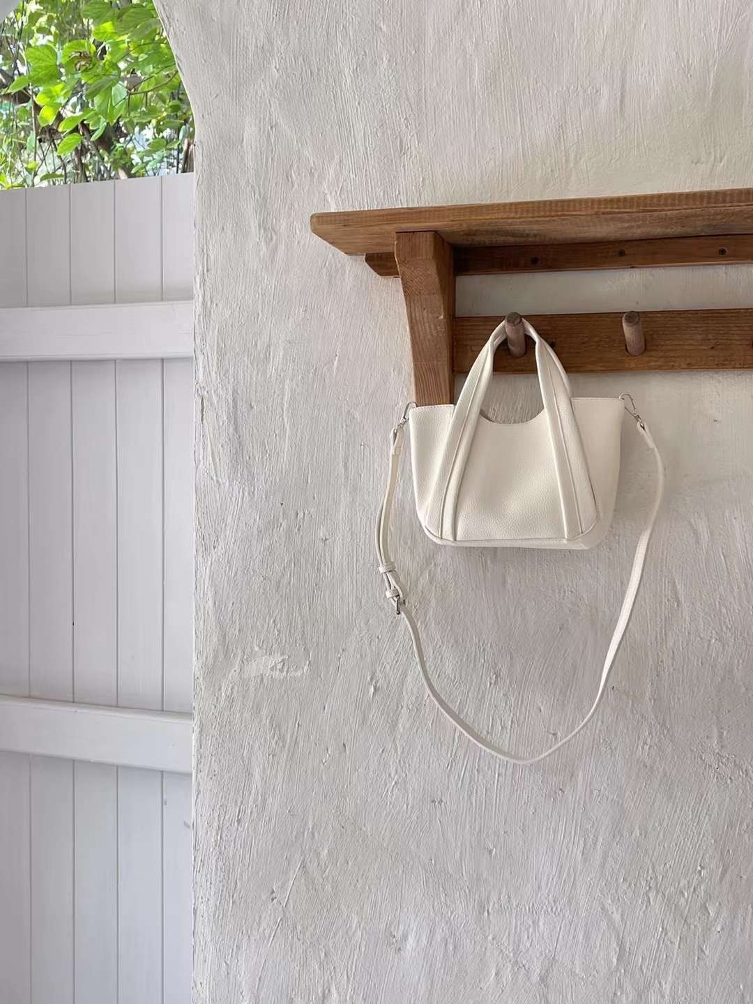 レザー調ショルダーバッグトートバッグ2WAYストラップセット(バックルあり) | 詳細画像21