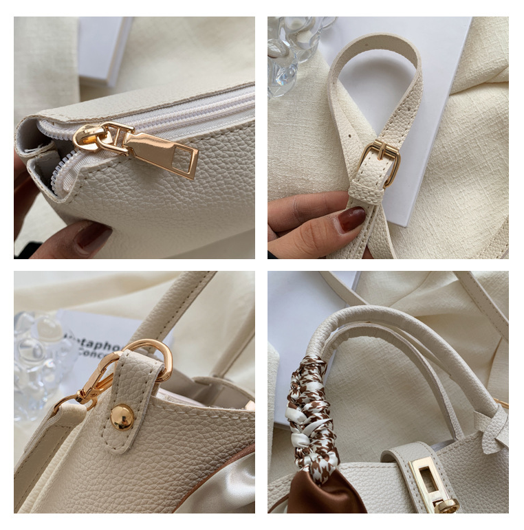 レザー調ショルダーバッグトートバッグ2WAYストラップセット(バックルあり) | 詳細画像25