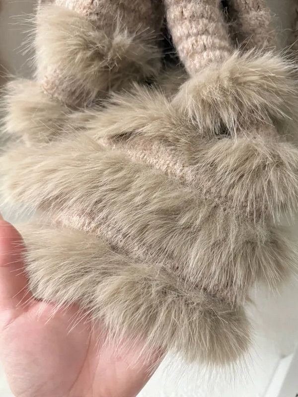 ニットコンビエコファールーズ長袖カーディガンストラップ付 | 詳細画像3