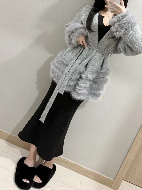 ニットコンビエコファールーズ長袖カーディガンストラップ付 | 詳細画像6