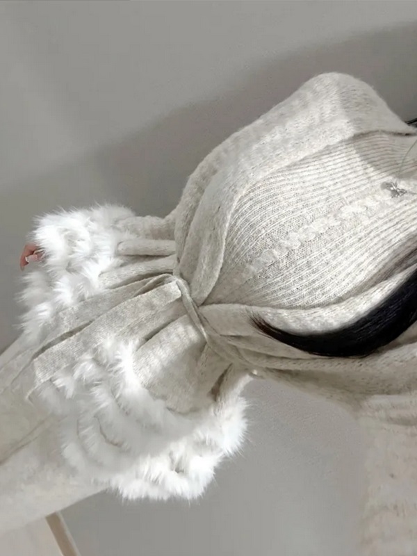 ニットコンビエコファールーズ長袖カーディガンストラップ付 | 詳細画像9