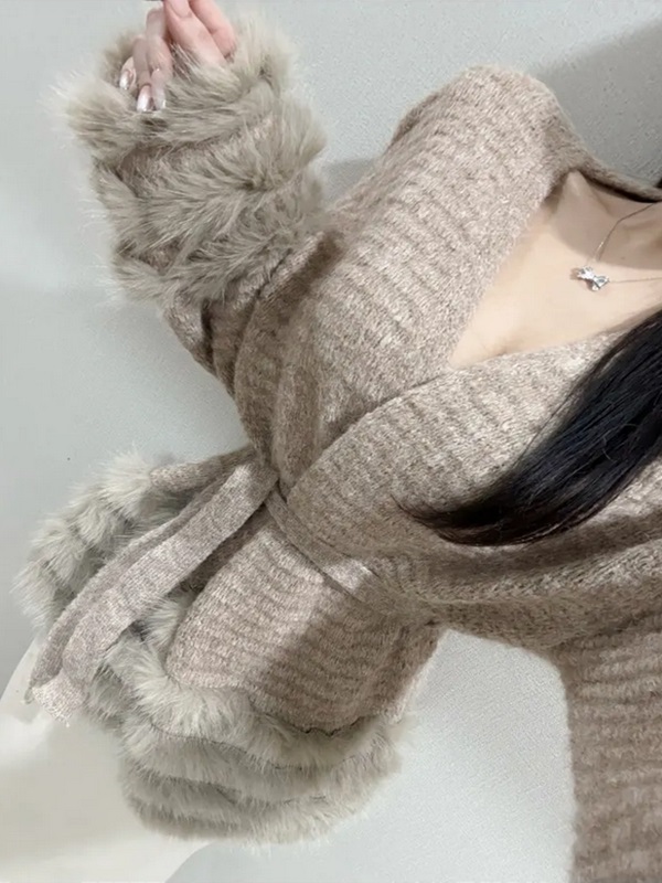 ニットコンビエコファールーズ長袖カーディガンストラップ付 | 詳細画像12