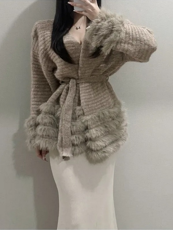 ニットコンビエコファールーズ長袖カーディガンストラップ付 | 詳細画像14