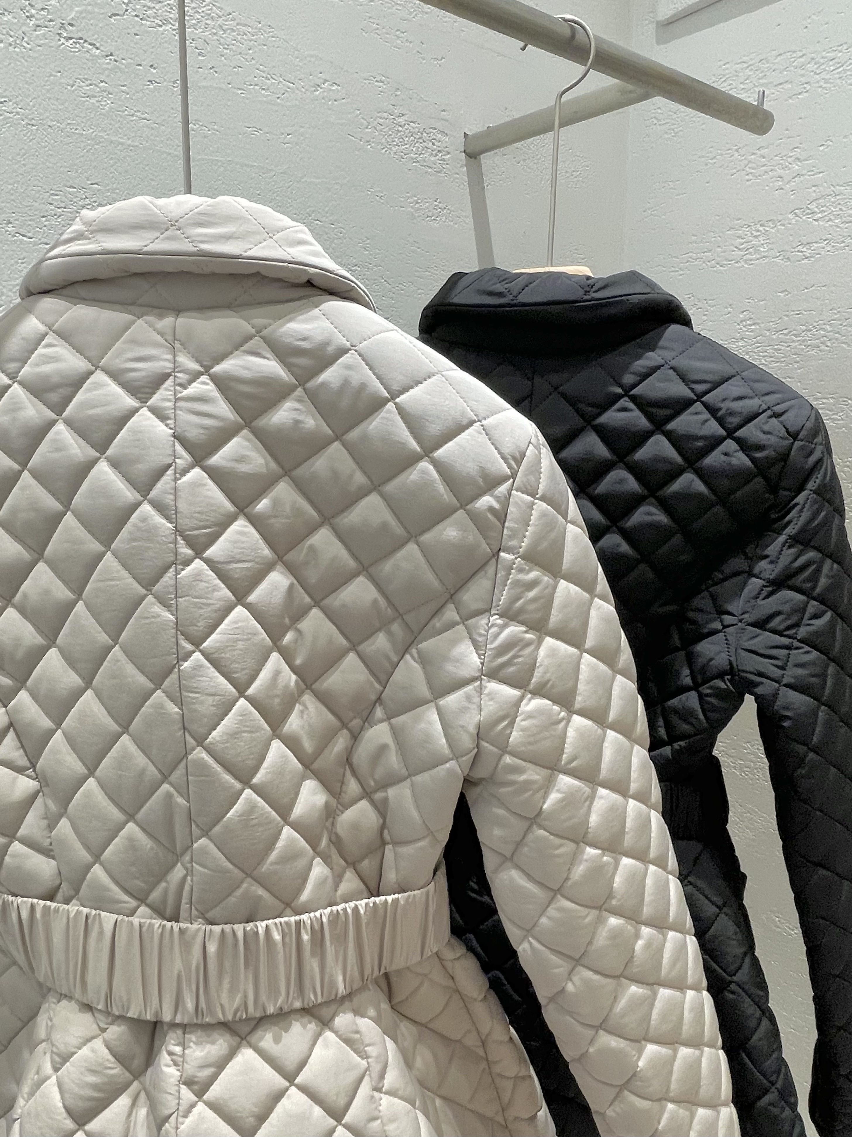 キルティングナイロンボタンカラーポケットコートベルト付 | 詳細画像24