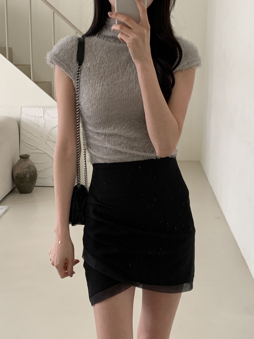 ハーフネックベーシック半袖Tシャツ | 詳細画像4