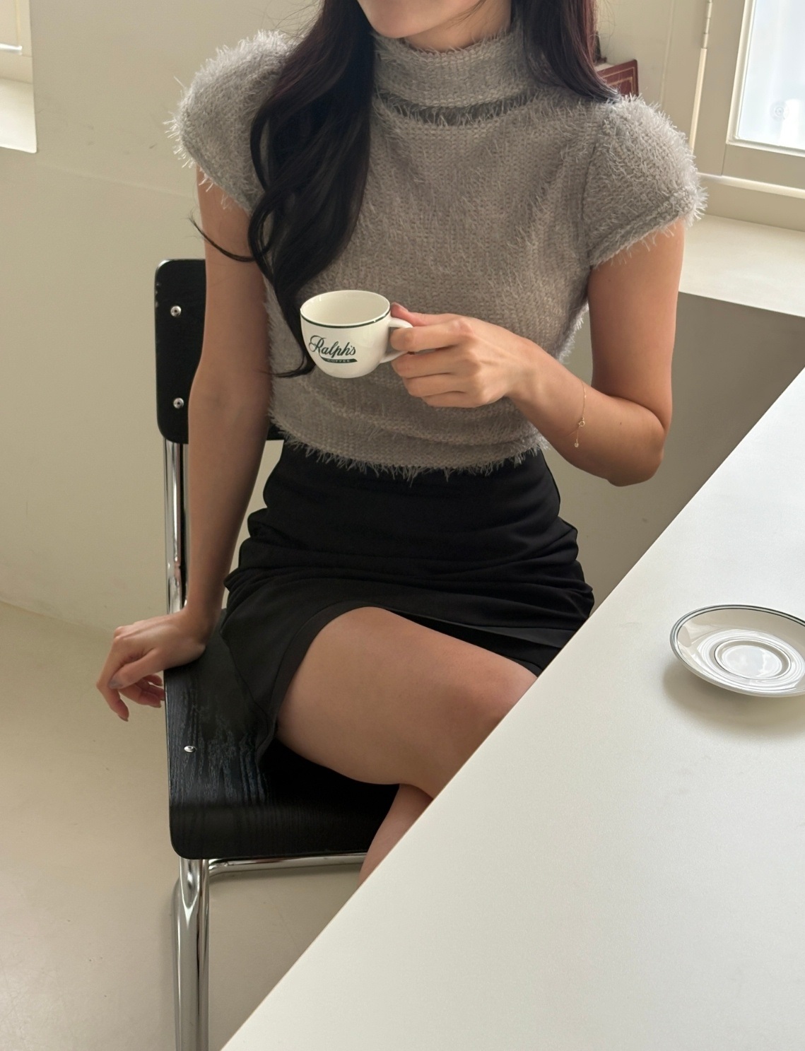 ハーフネックベーシック半袖Tシャツ | 詳細画像13