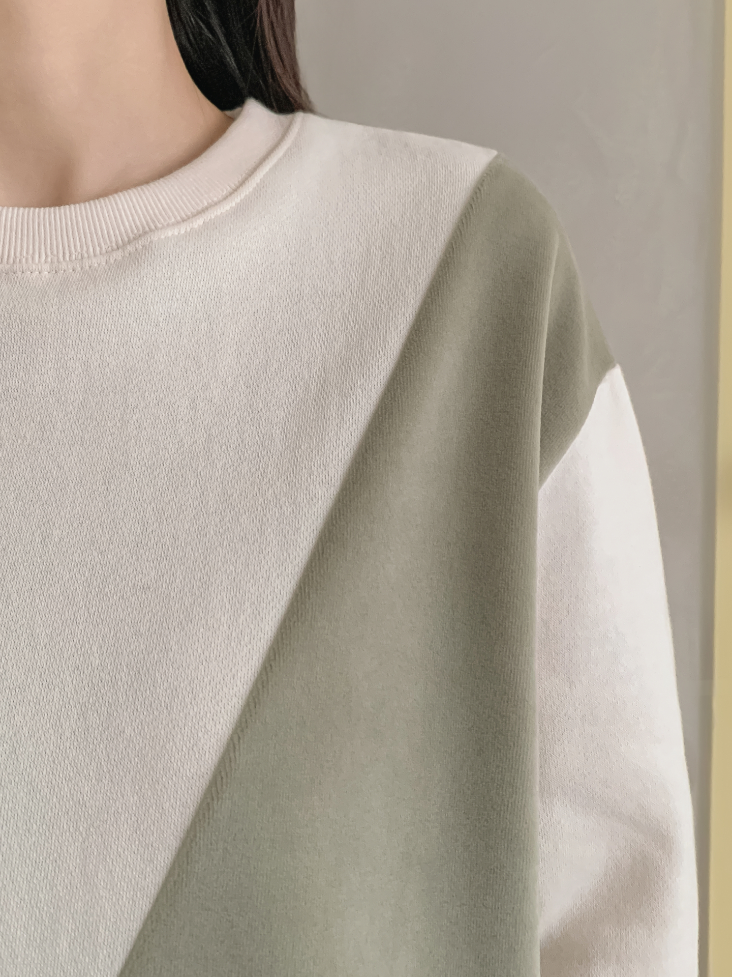 裏起毛ラウンドネック長袖ドット配色スウェット | 詳細画像16