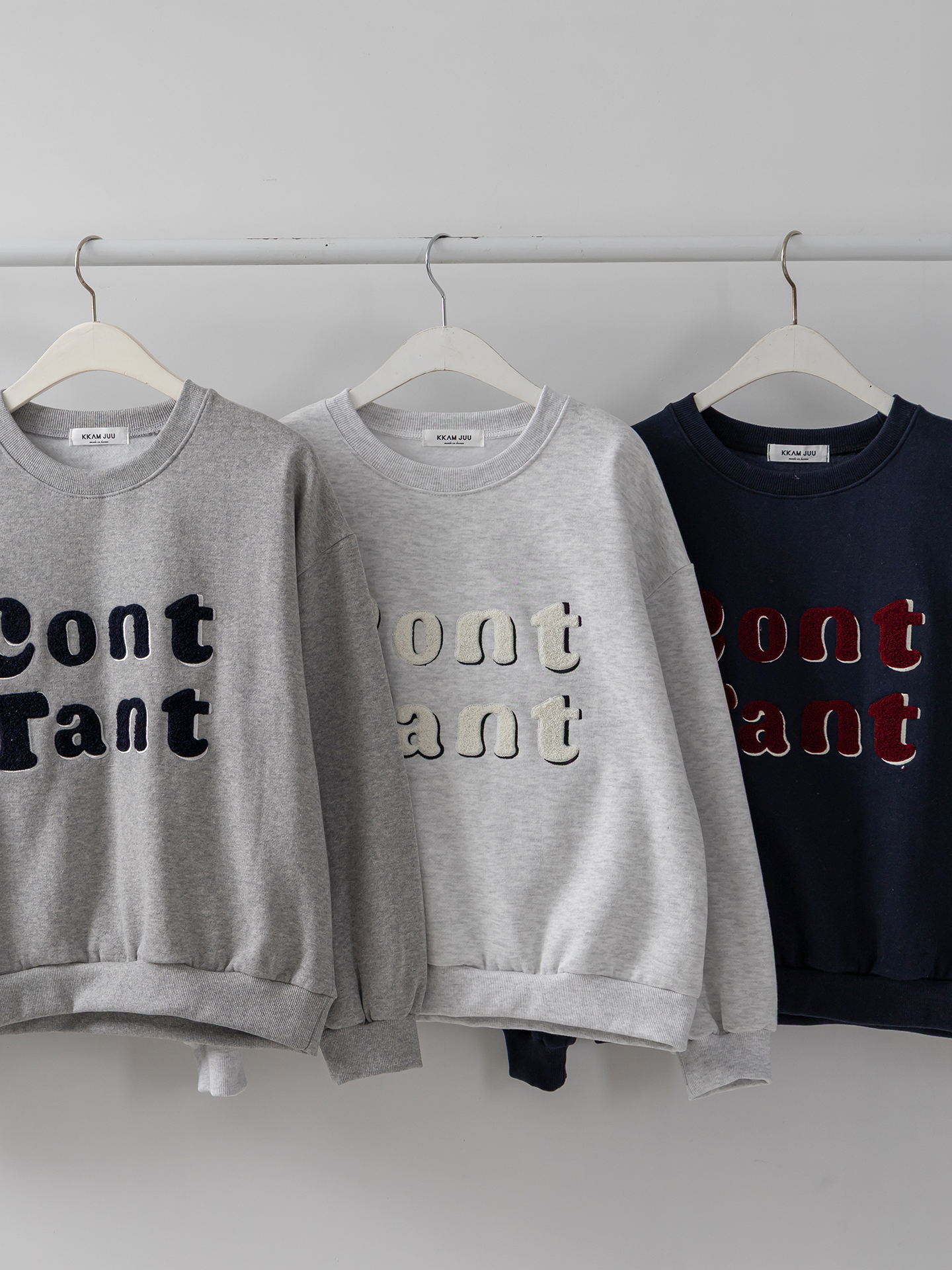 裏起毛ラウンドネック刺繍カラースウェット | 詳細画像32