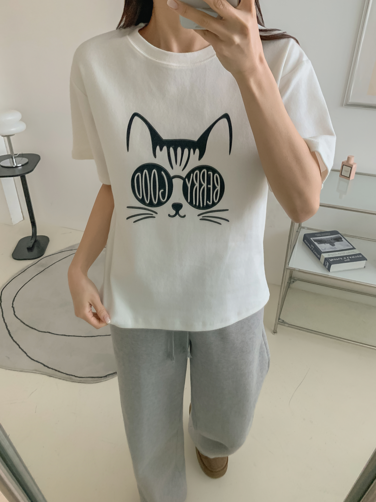ラウンドネック半袖プリントTシャツ | 詳細画像11