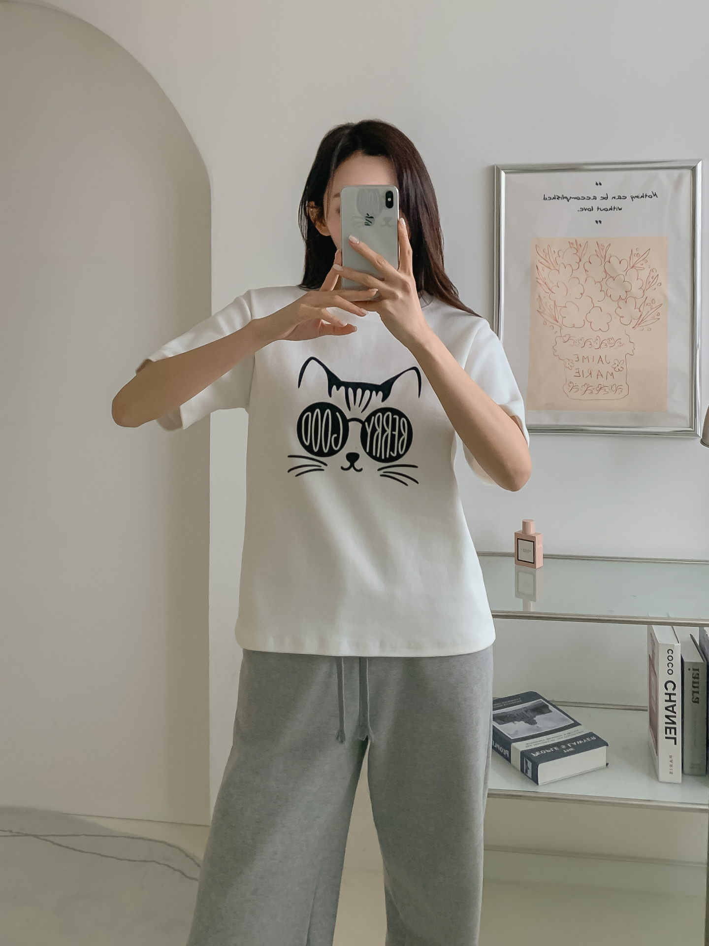 ラウンドネック半袖プリントTシャツ | 詳細画像12