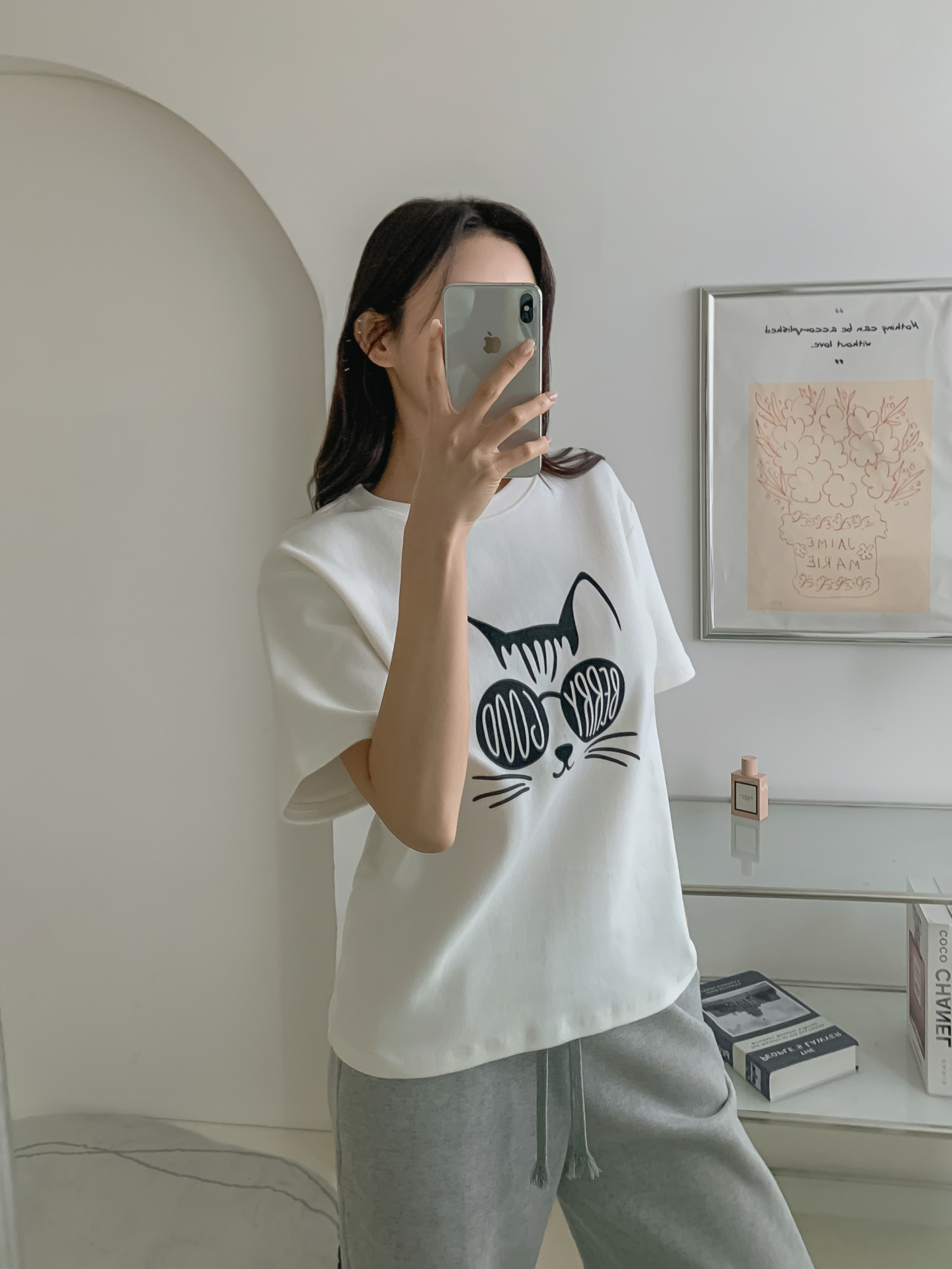 ラウンドネック半袖プリントTシャツ | 詳細画像2