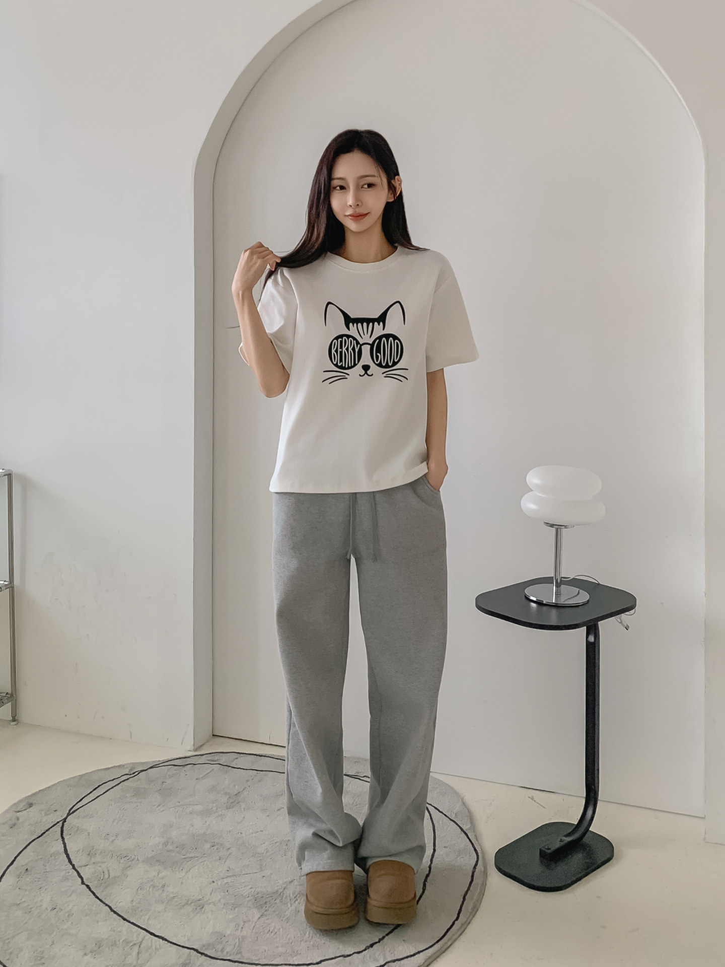 ラウンドネック半袖プリントTシャツ | 詳細画像3