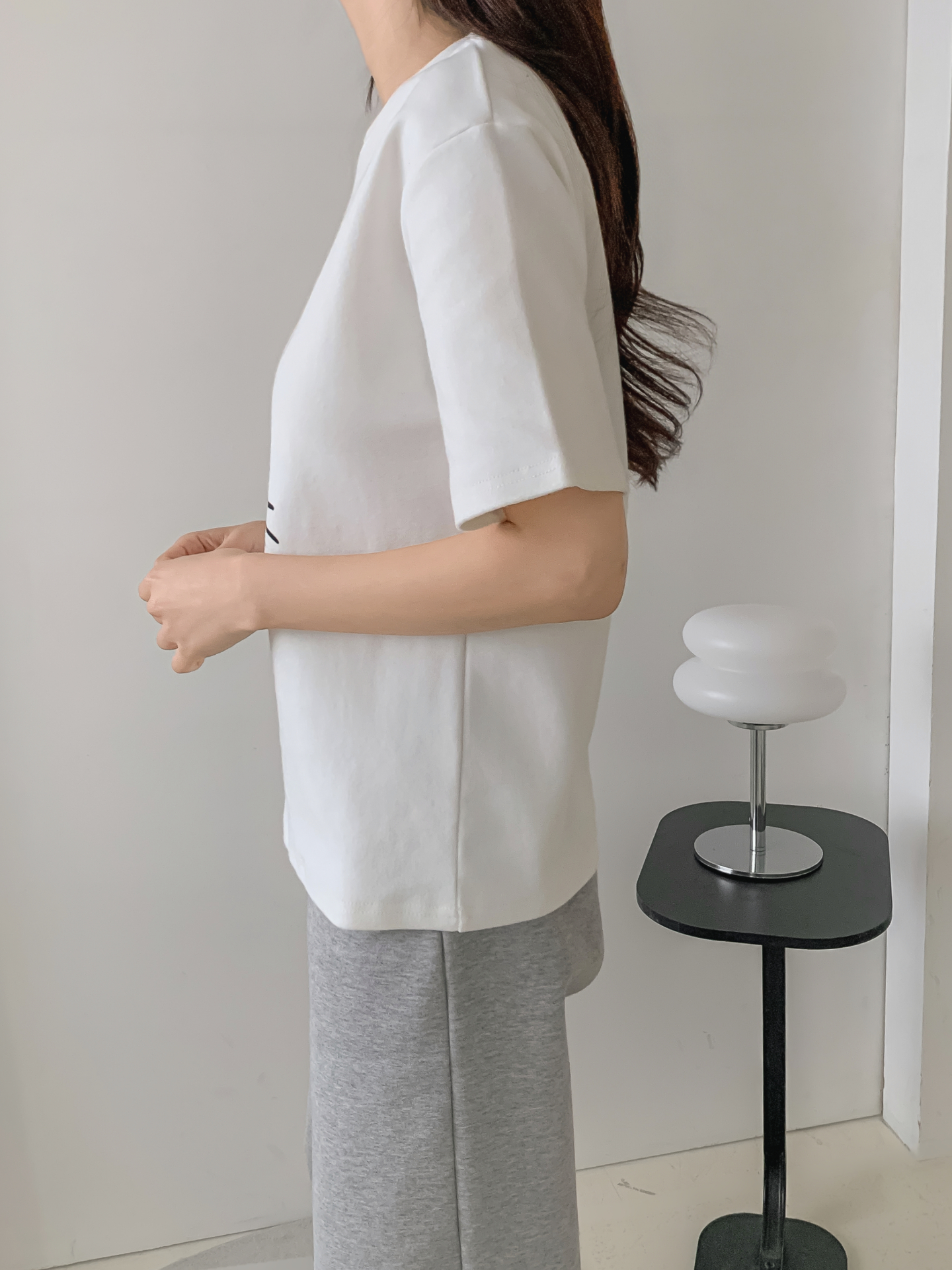 ラウンドネック半袖プリントTシャツ | 詳細画像5