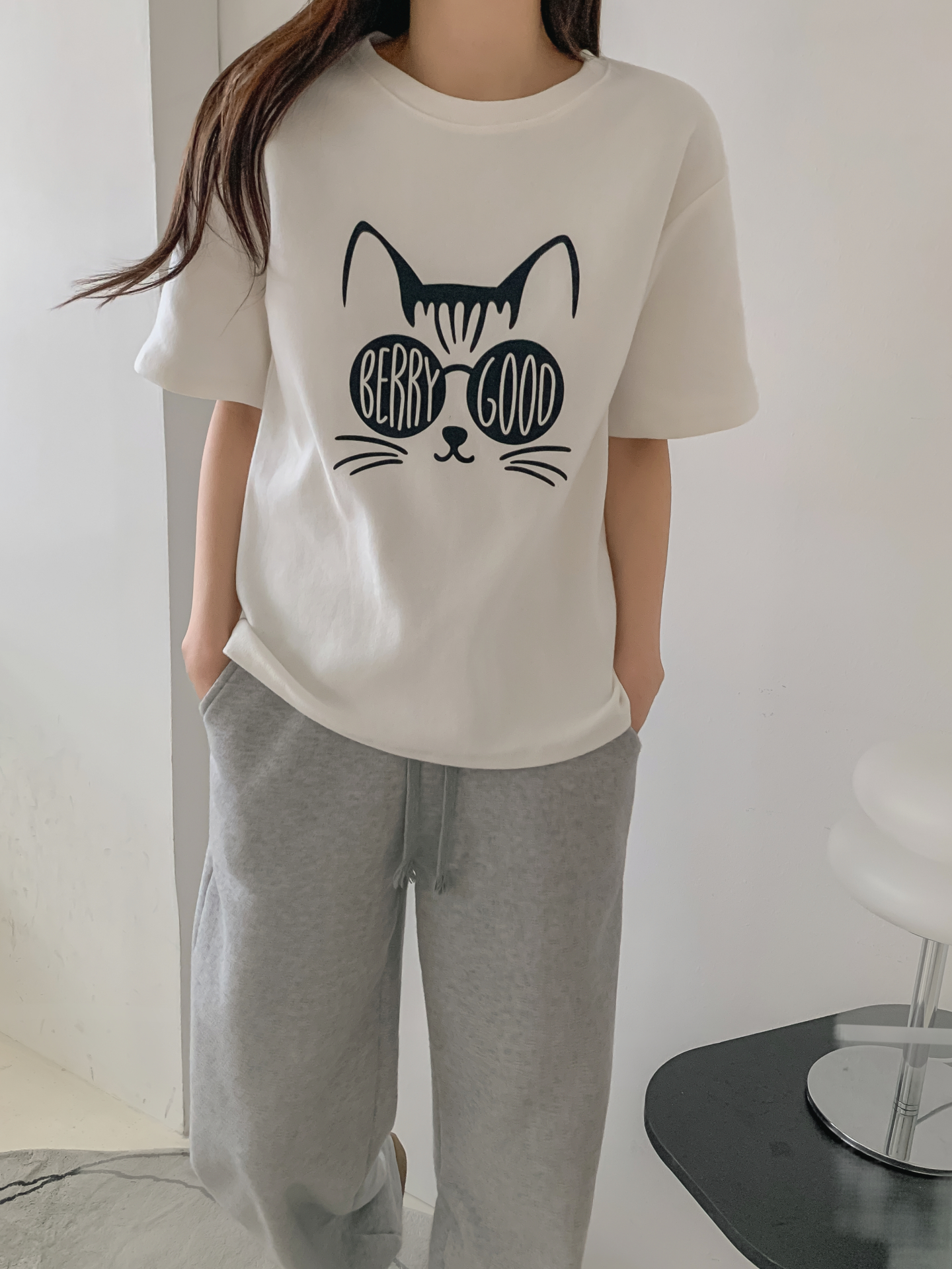 ラウンドネック半袖プリントTシャツ | 詳細画像16