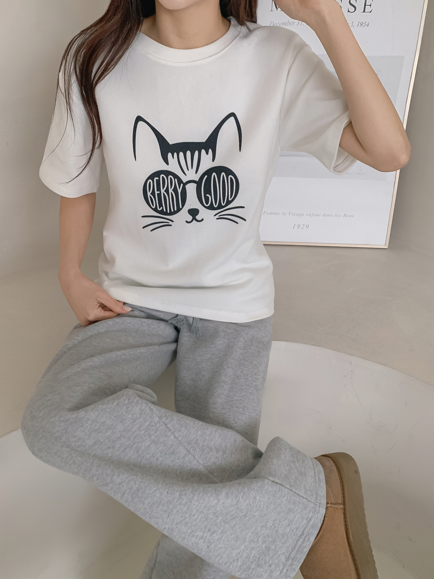 ラウンドネック半袖プリントTシャツ | 詳細画像17