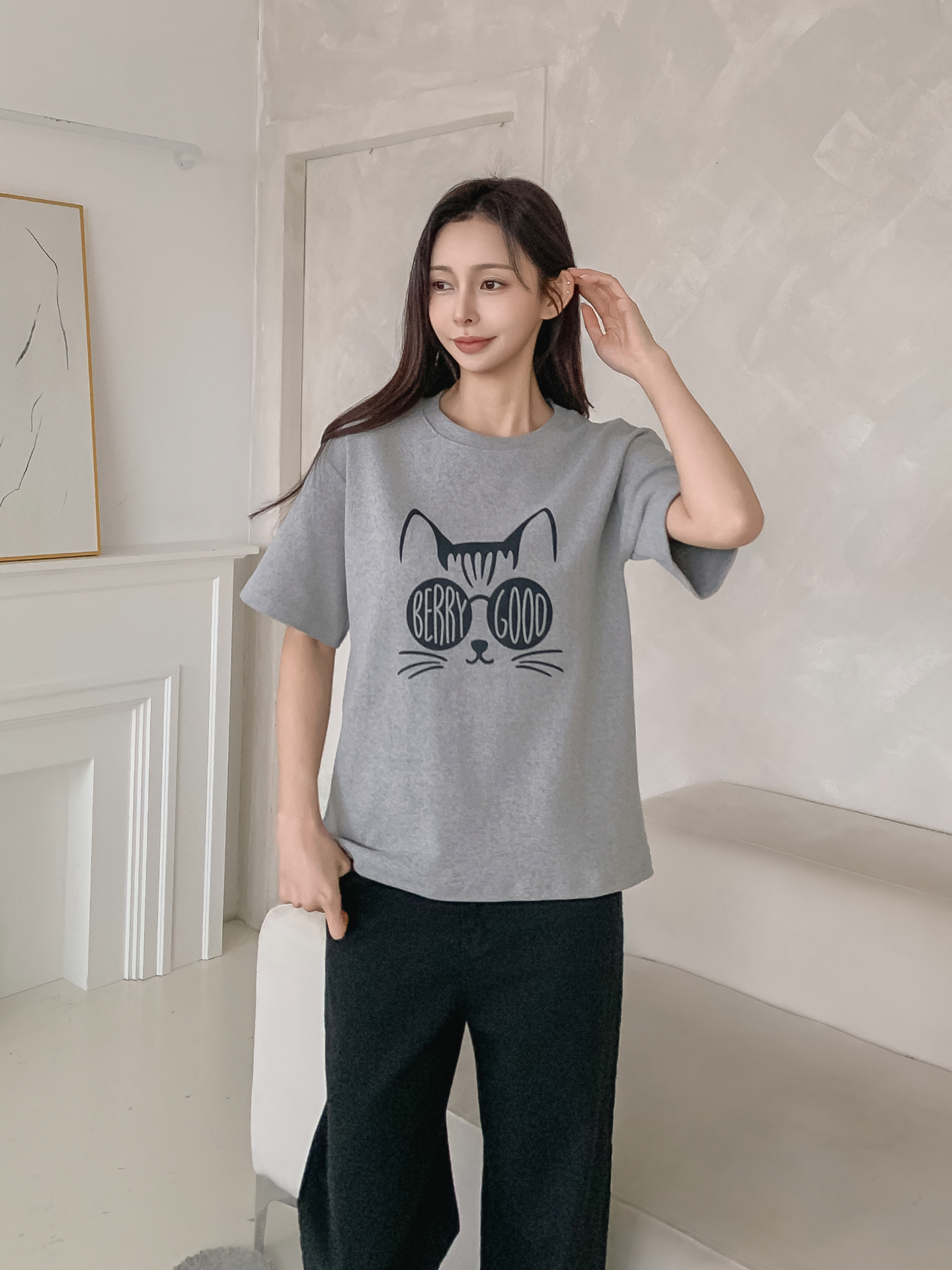 ラウンドネック半袖プリントTシャツ | 詳細画像21