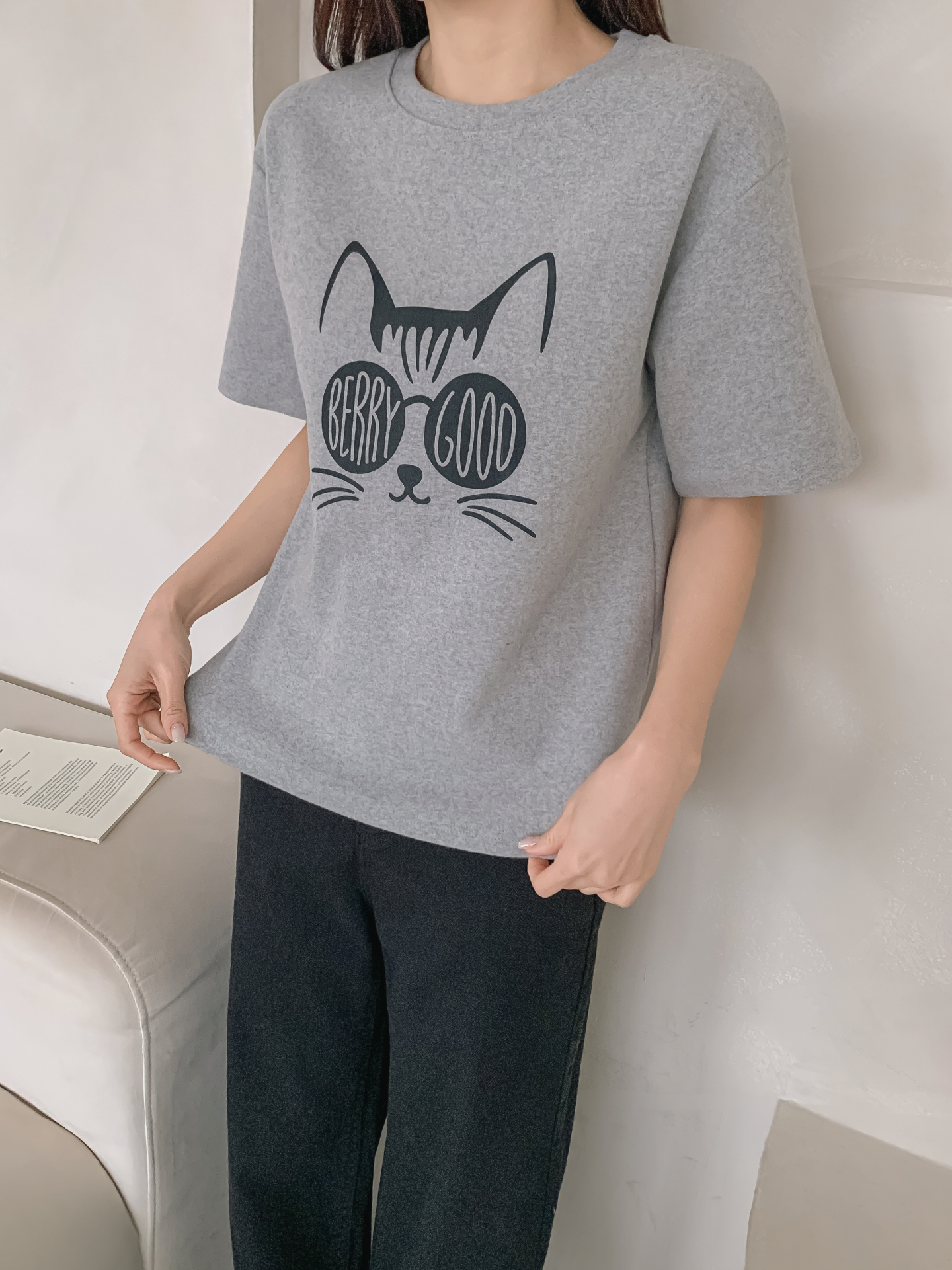 ラウンドネック半袖プリントTシャツ | 詳細画像26