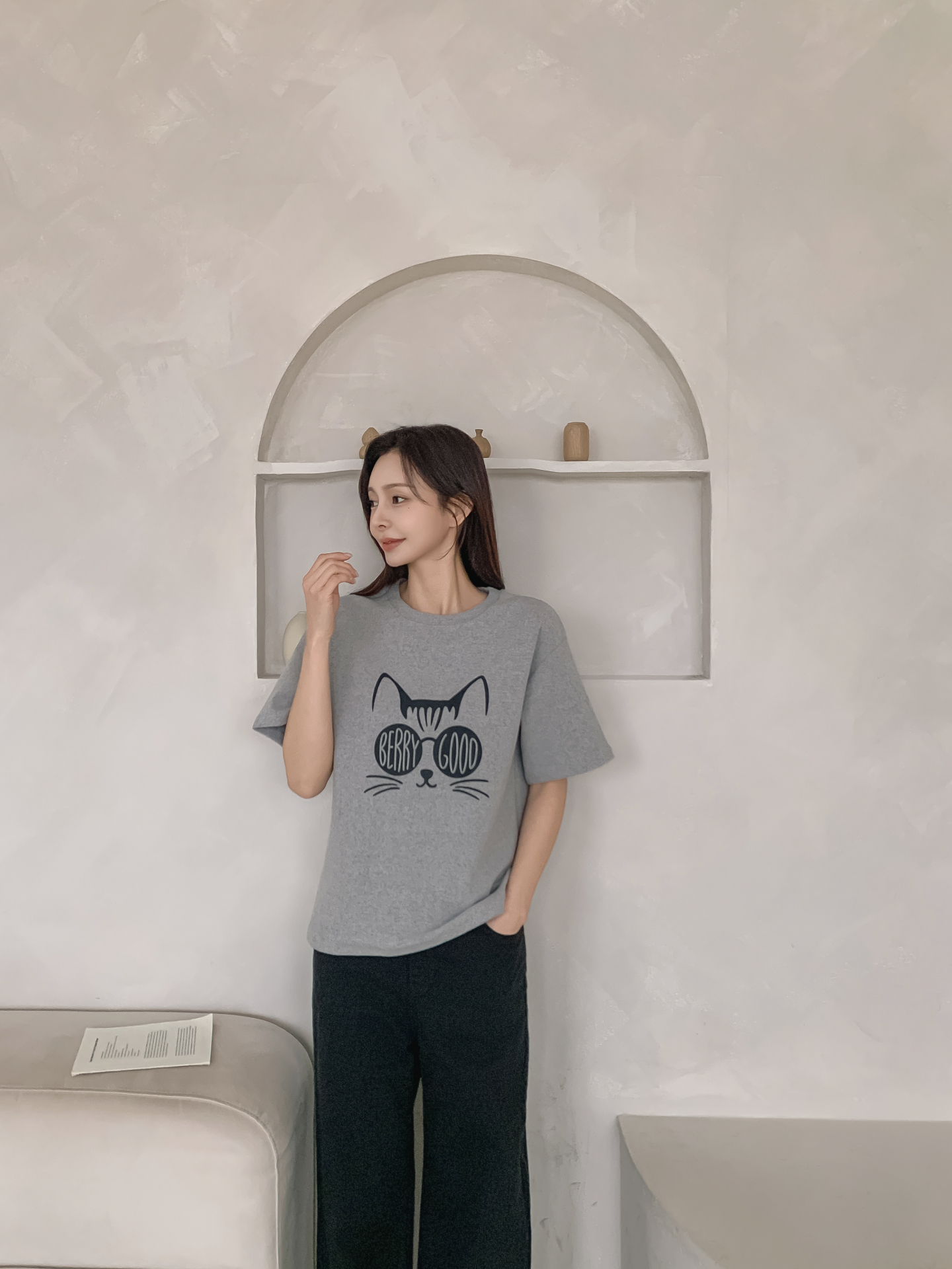 ラウンドネック半袖プリントTシャツ | 詳細画像19