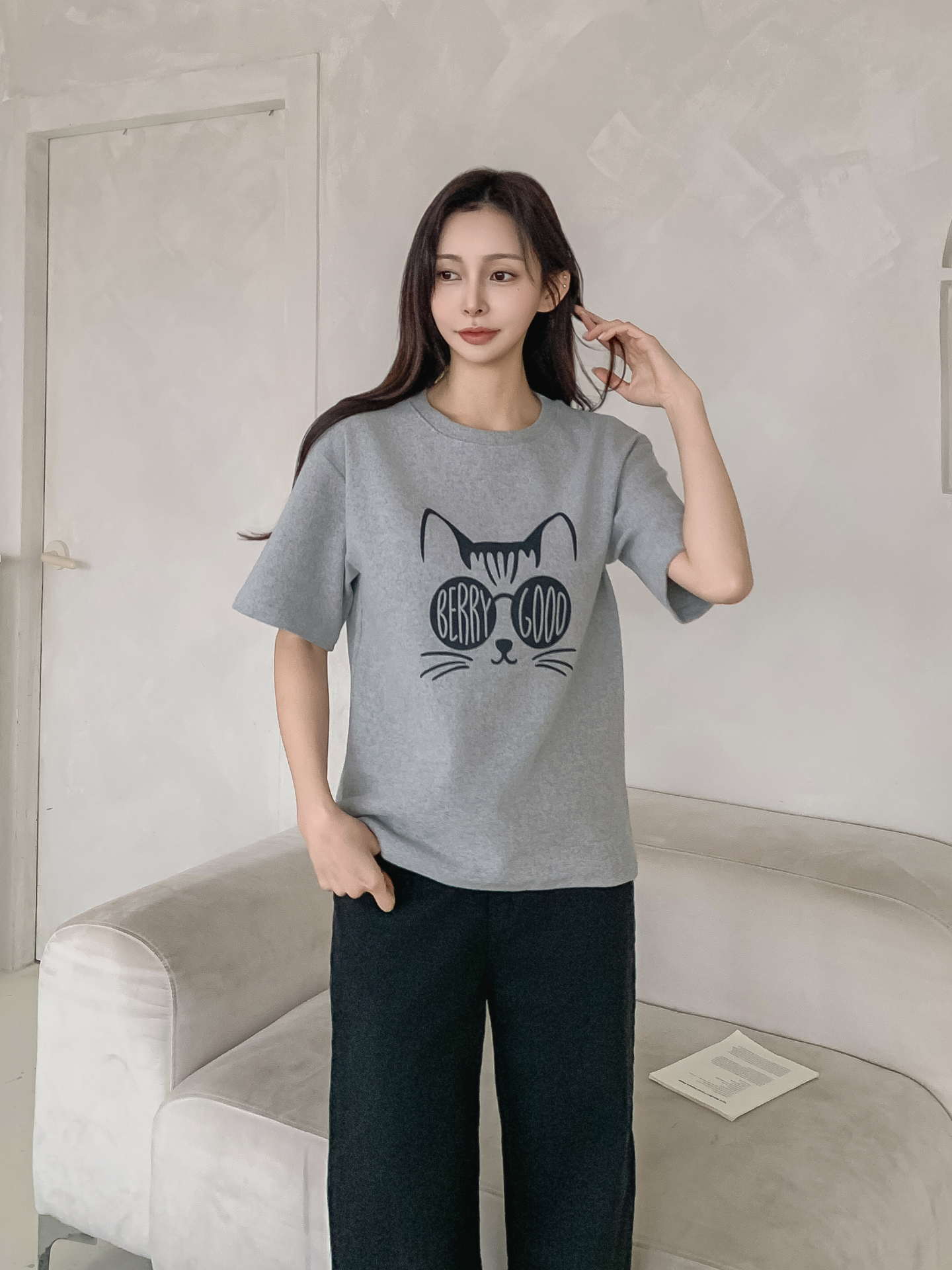 ラウンドネック半袖プリントTシャツ | 詳細画像28