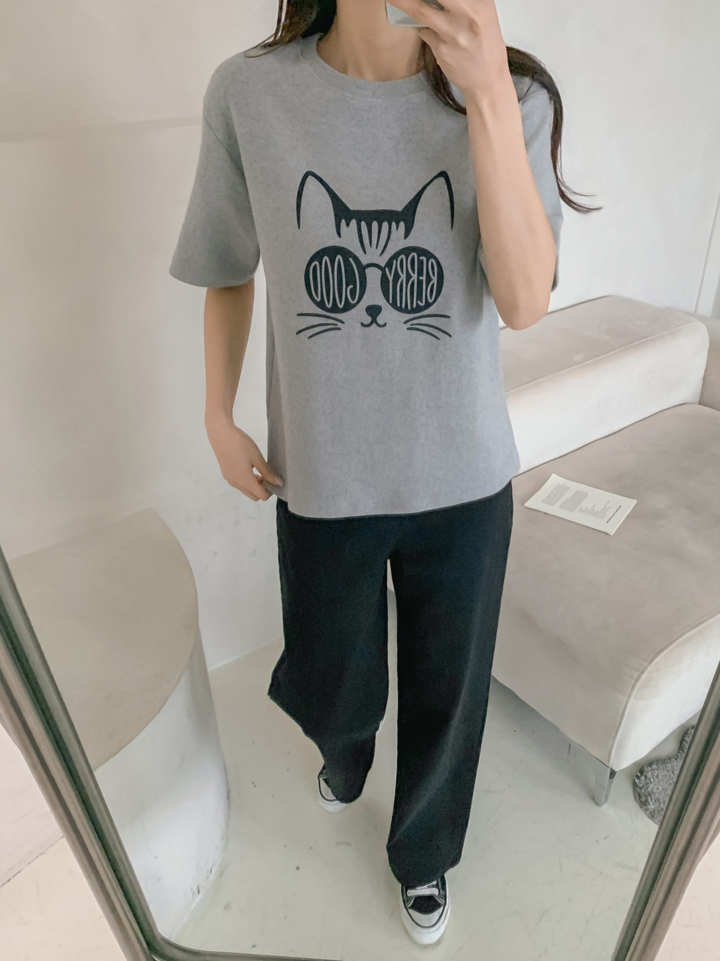 ラウンドネック半袖プリントTシャツ | 詳細画像30