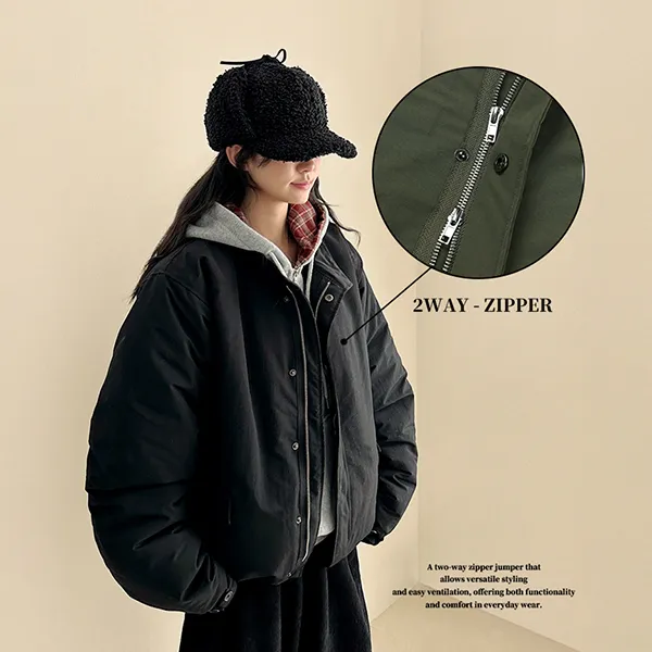 中綿ダブルジップドローストリング | hijjoo | 詳細画像3