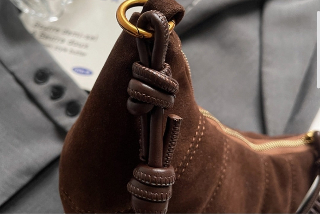 スエード調タッセルHラインレオパード無地ショルダーバッグ2TYPE | 詳細画像13