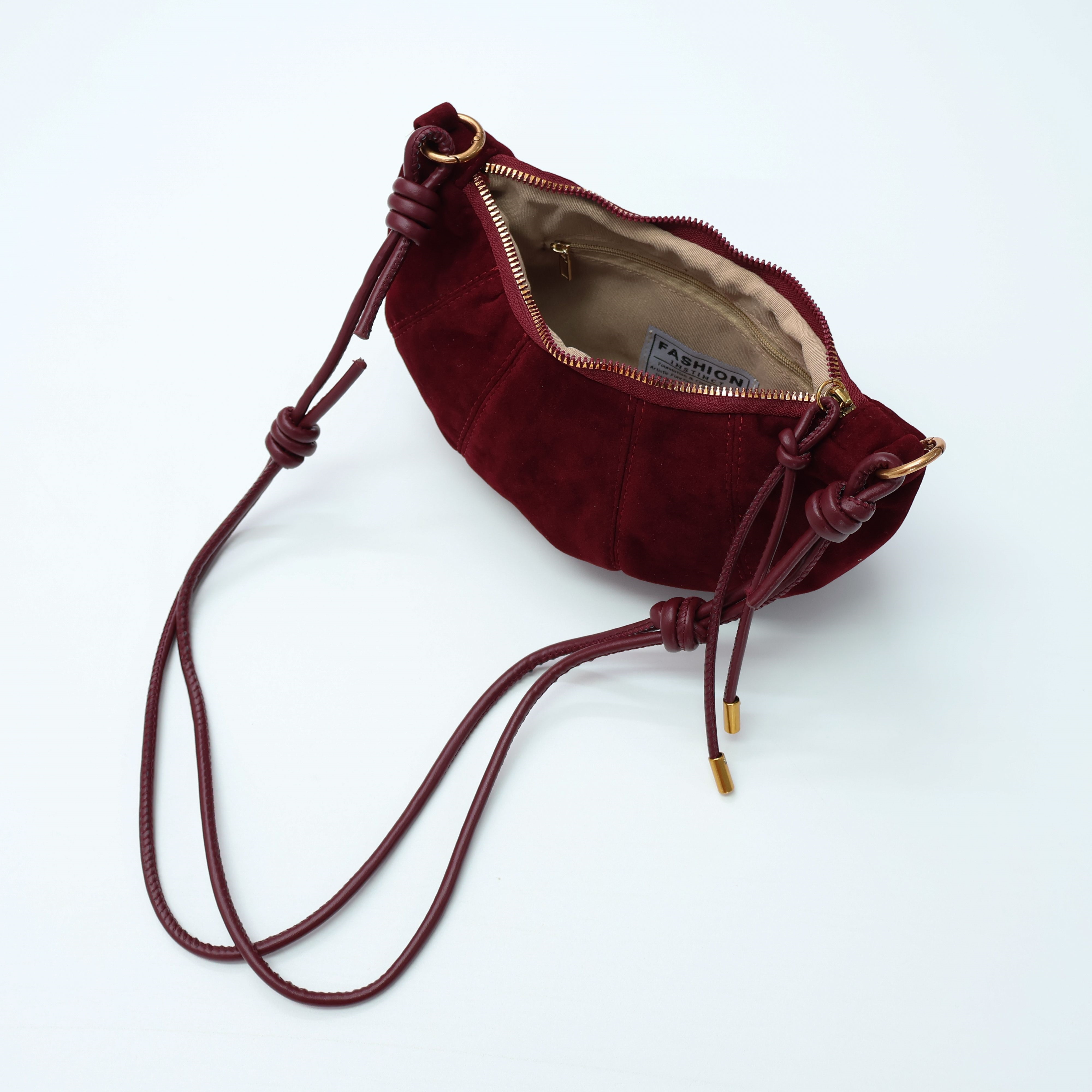 スエード調タッセルHラインレオパード無地ショルダーバッグ2TYPE | 詳細画像15