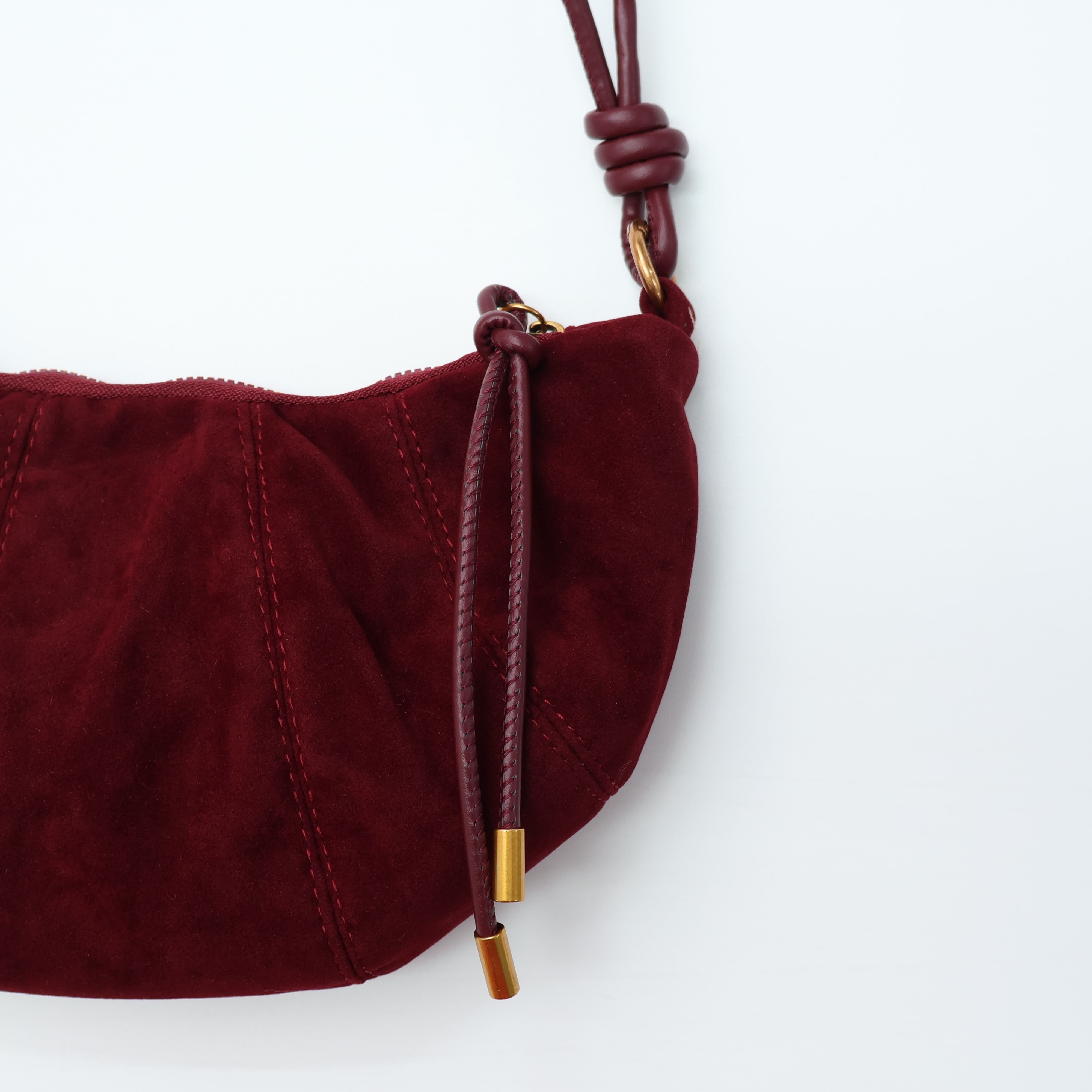 スエード調タッセルHラインレオパード無地ショルダーバッグ2TYPE | 詳細画像16