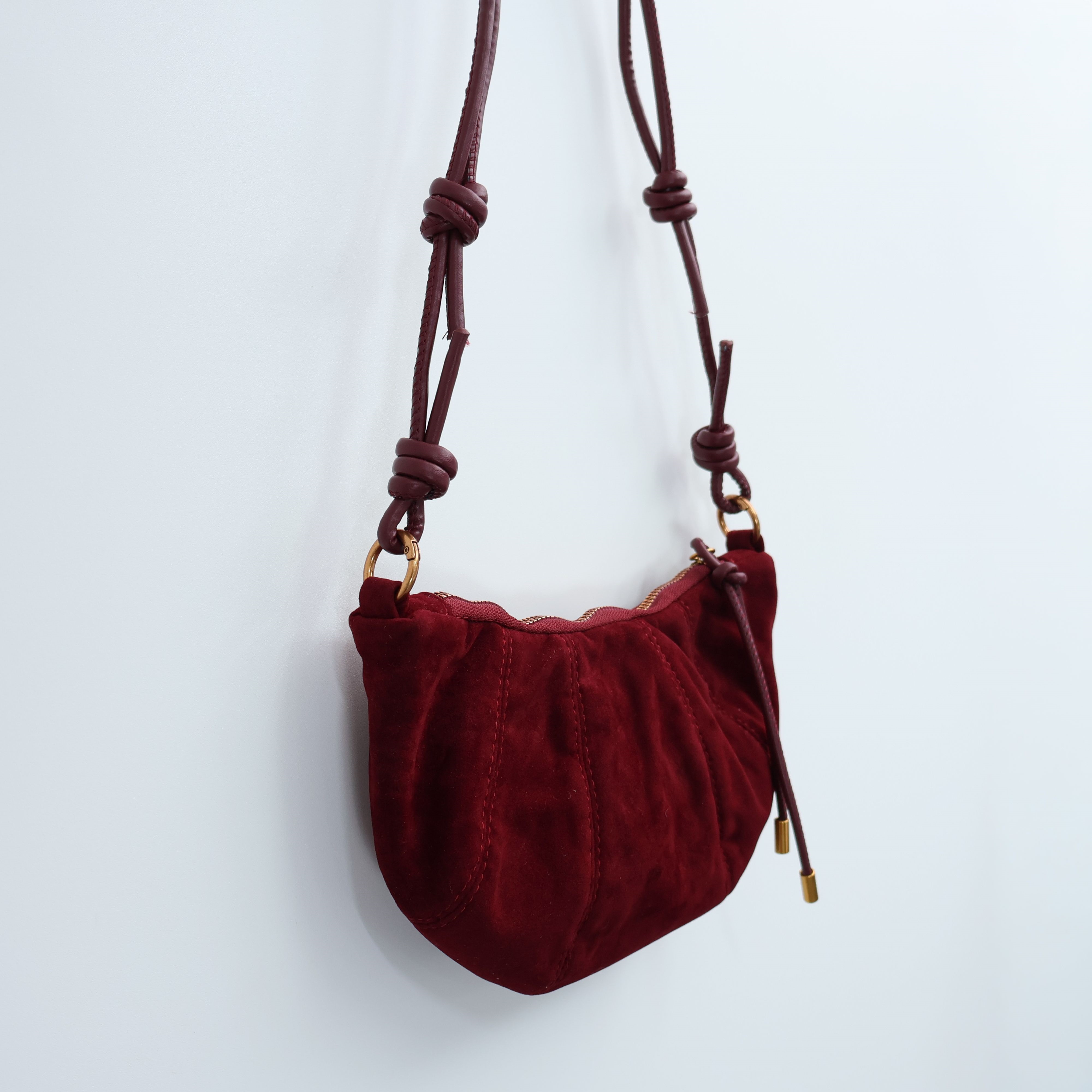 スエード調タッセルHラインレオパード無地ショルダーバッグ2TYPE | 詳細画像21