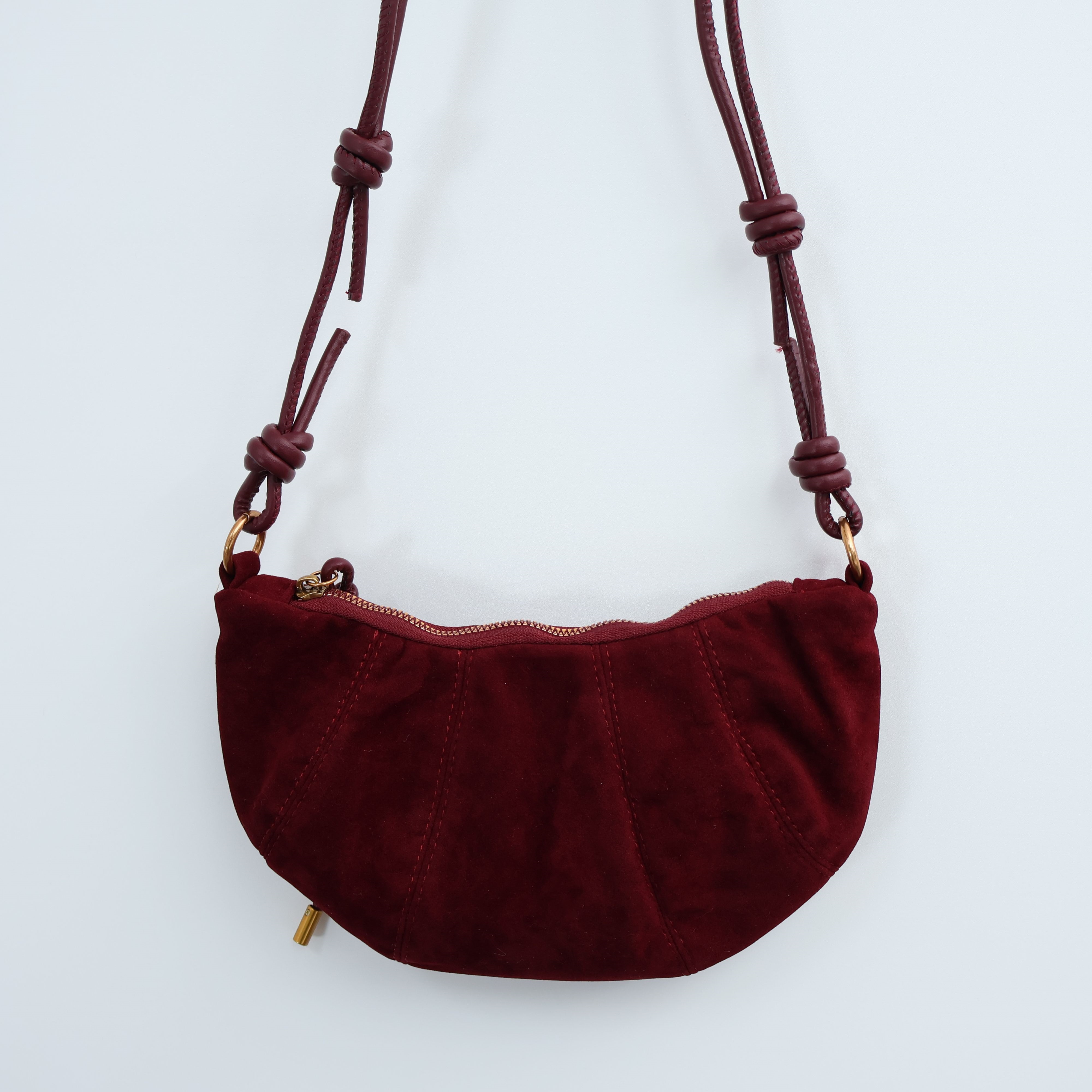 スエード調タッセルHラインレオパード無地ショルダーバッグ2TYPE | 詳細画像22