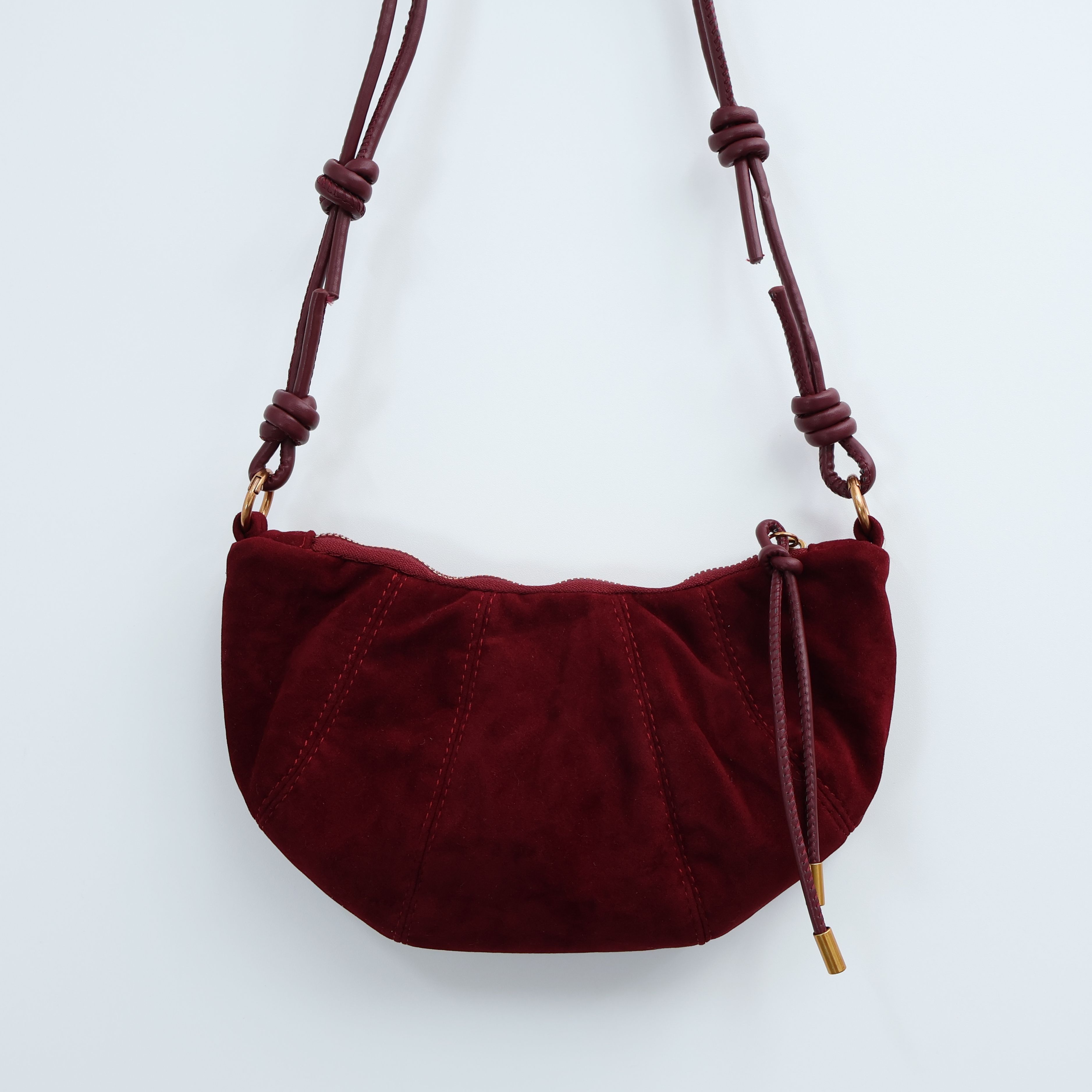 スエード調タッセルHラインレオパード無地ショルダーバッグ2TYPE | 詳細画像23