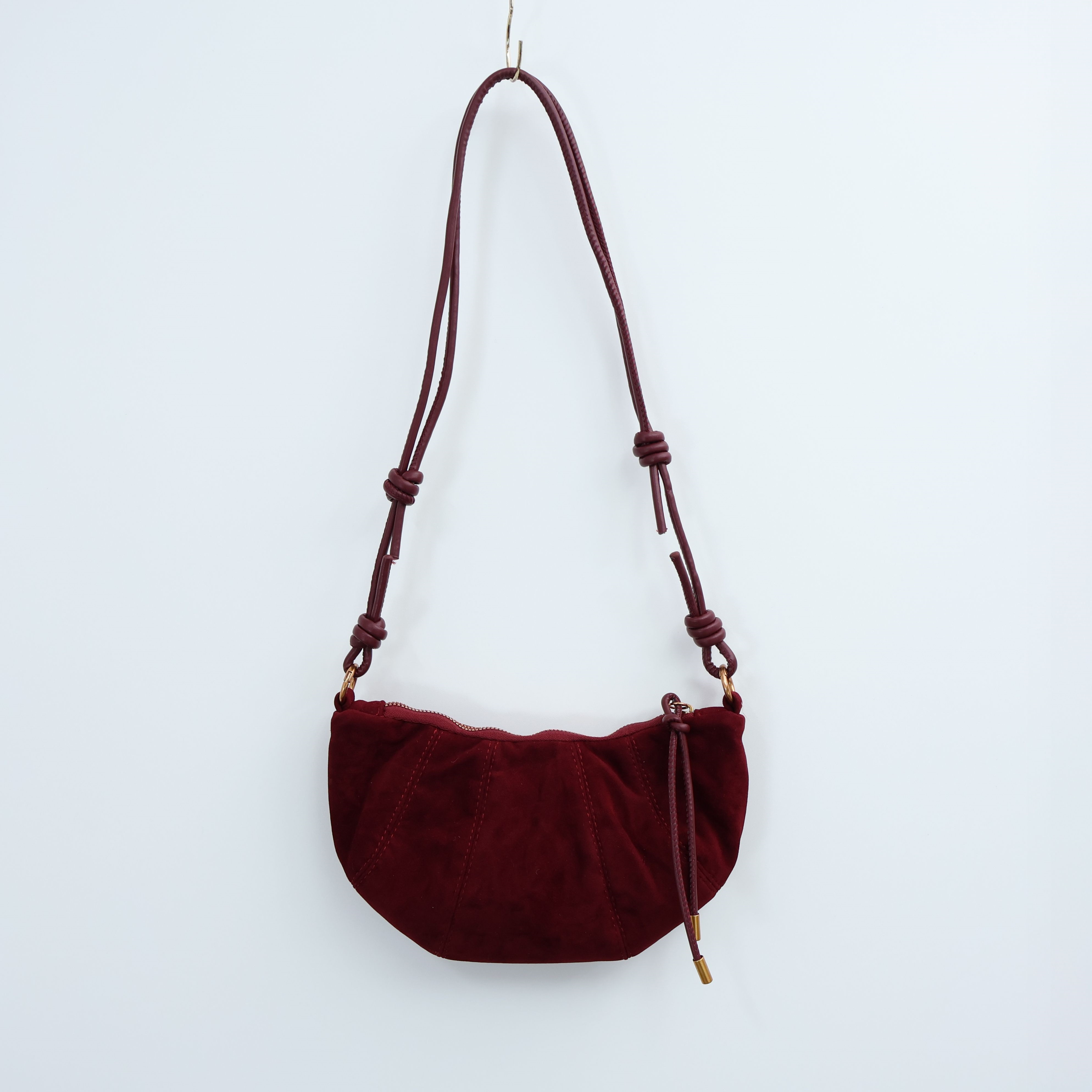 スエード調タッセルHラインレオパード無地ショルダーバッグ2TYPE | 詳細画像24