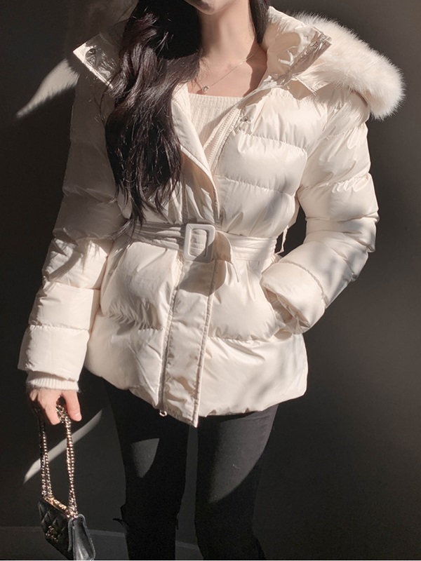 ウェルロンエコファーベルトフードハーフダウンジャケット | 詳細画像6