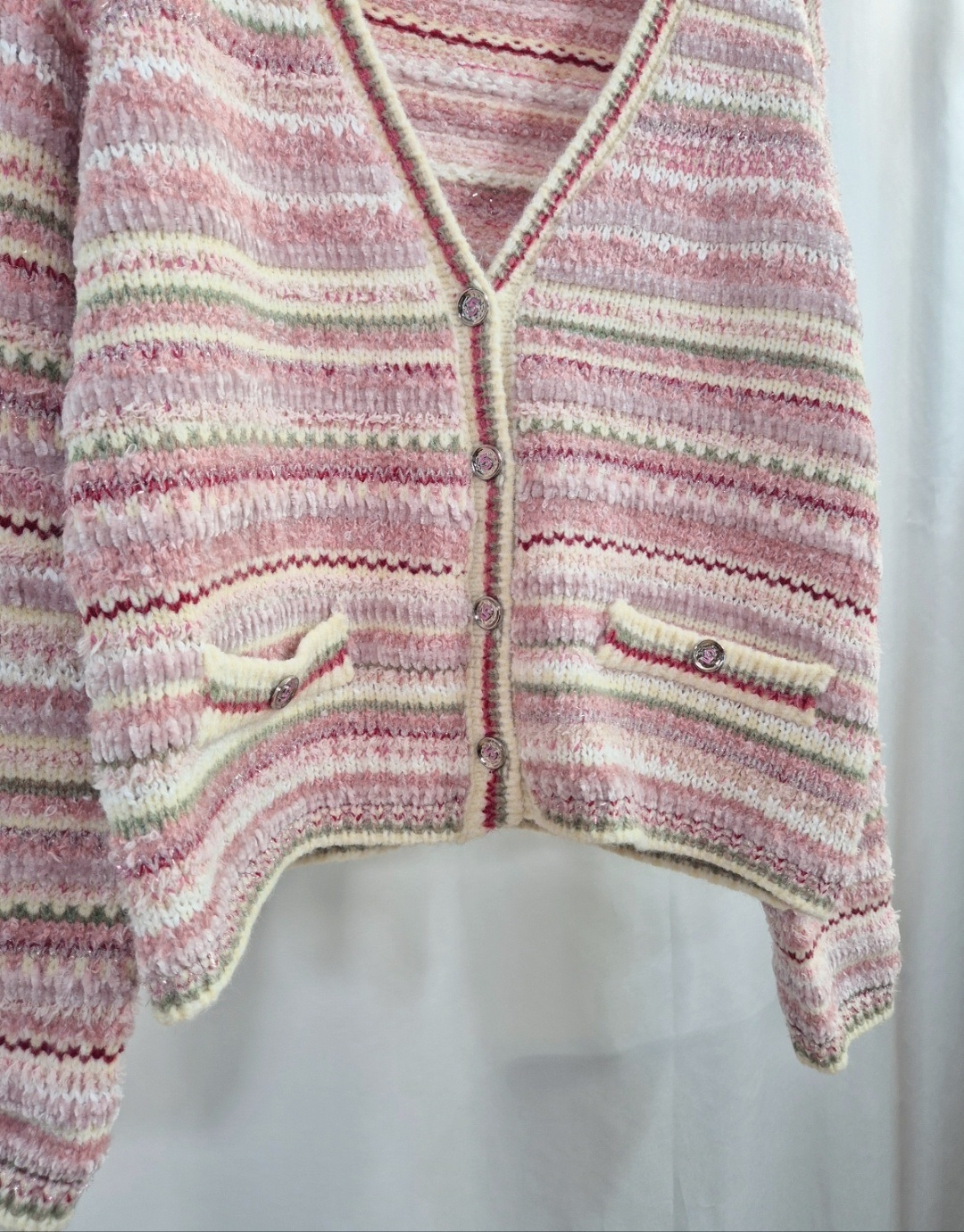 ツイードVネック配色カーディガン | 詳細画像5