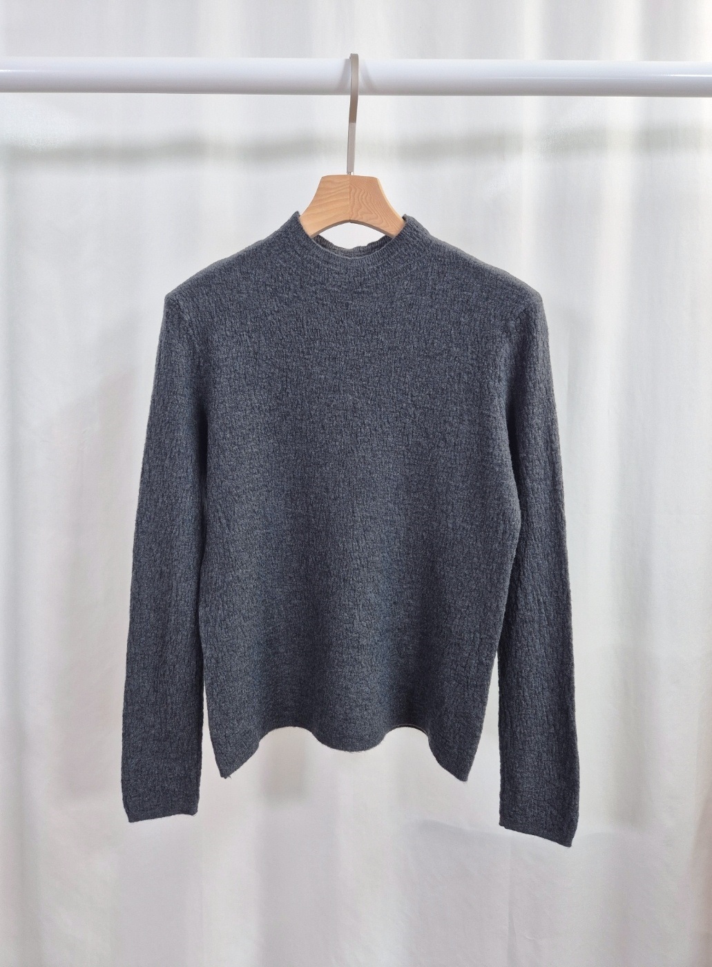 ストレッチハーフネックリンクルニット | 詳細画像12