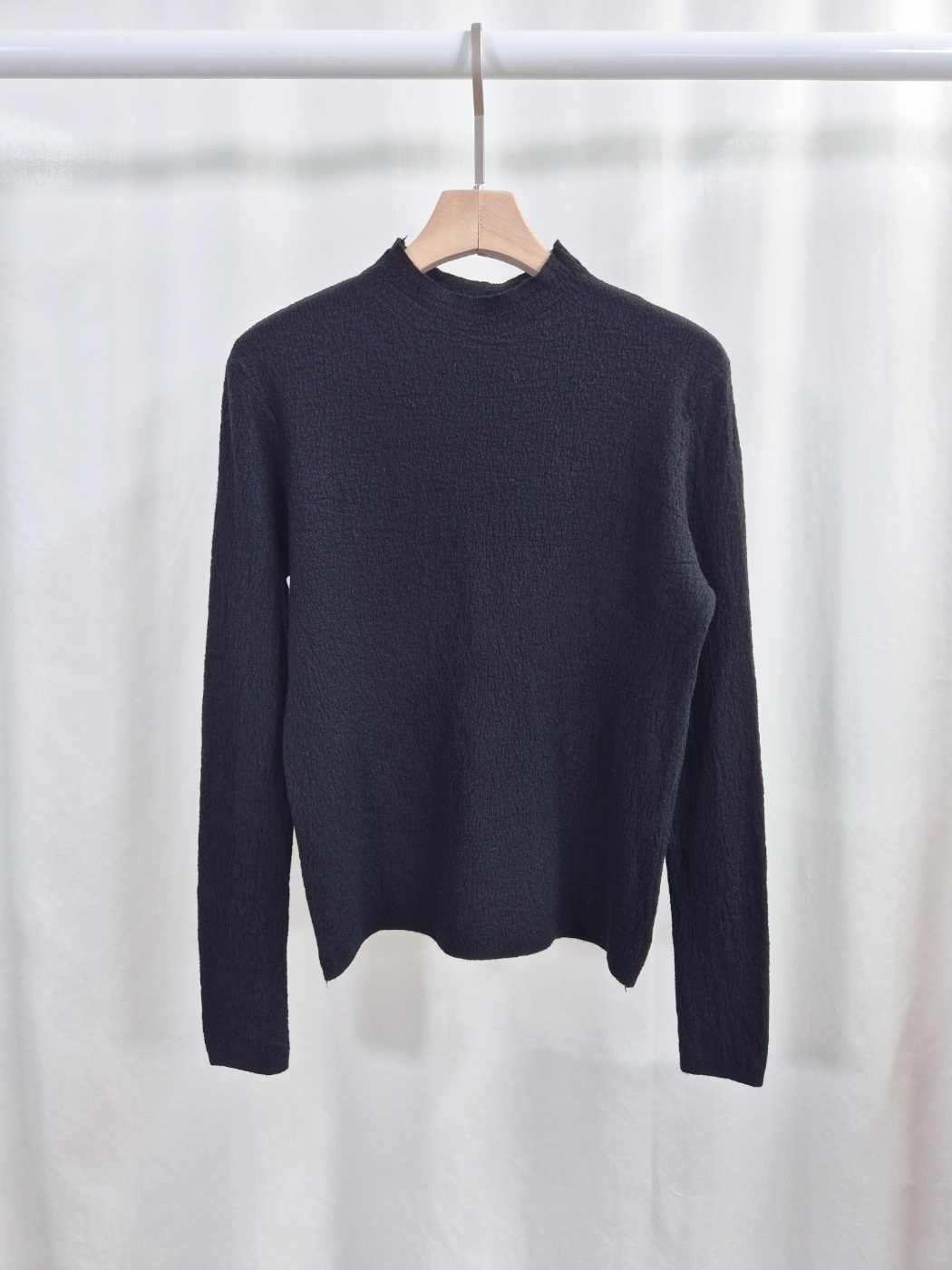 ストレッチハーフネックリンクルニット | 詳細画像7