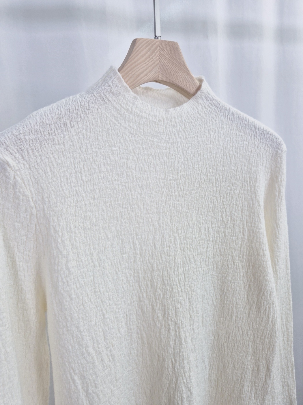 ストレッチハーフネックリンクルニット | 詳細画像9