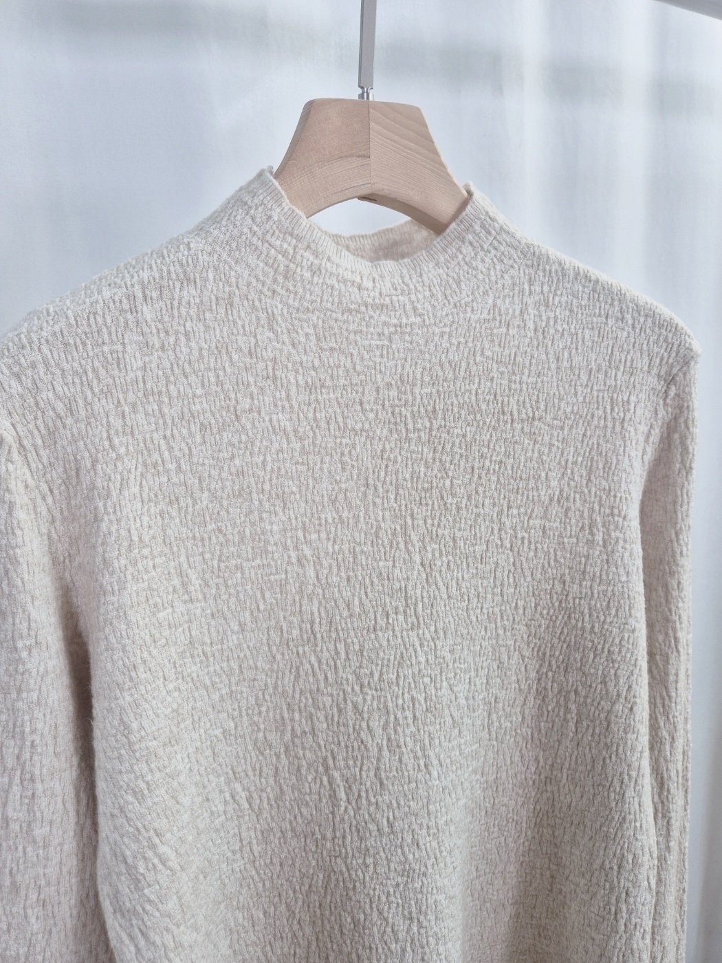 ストレッチハーフネックリンクルニット | 詳細画像11