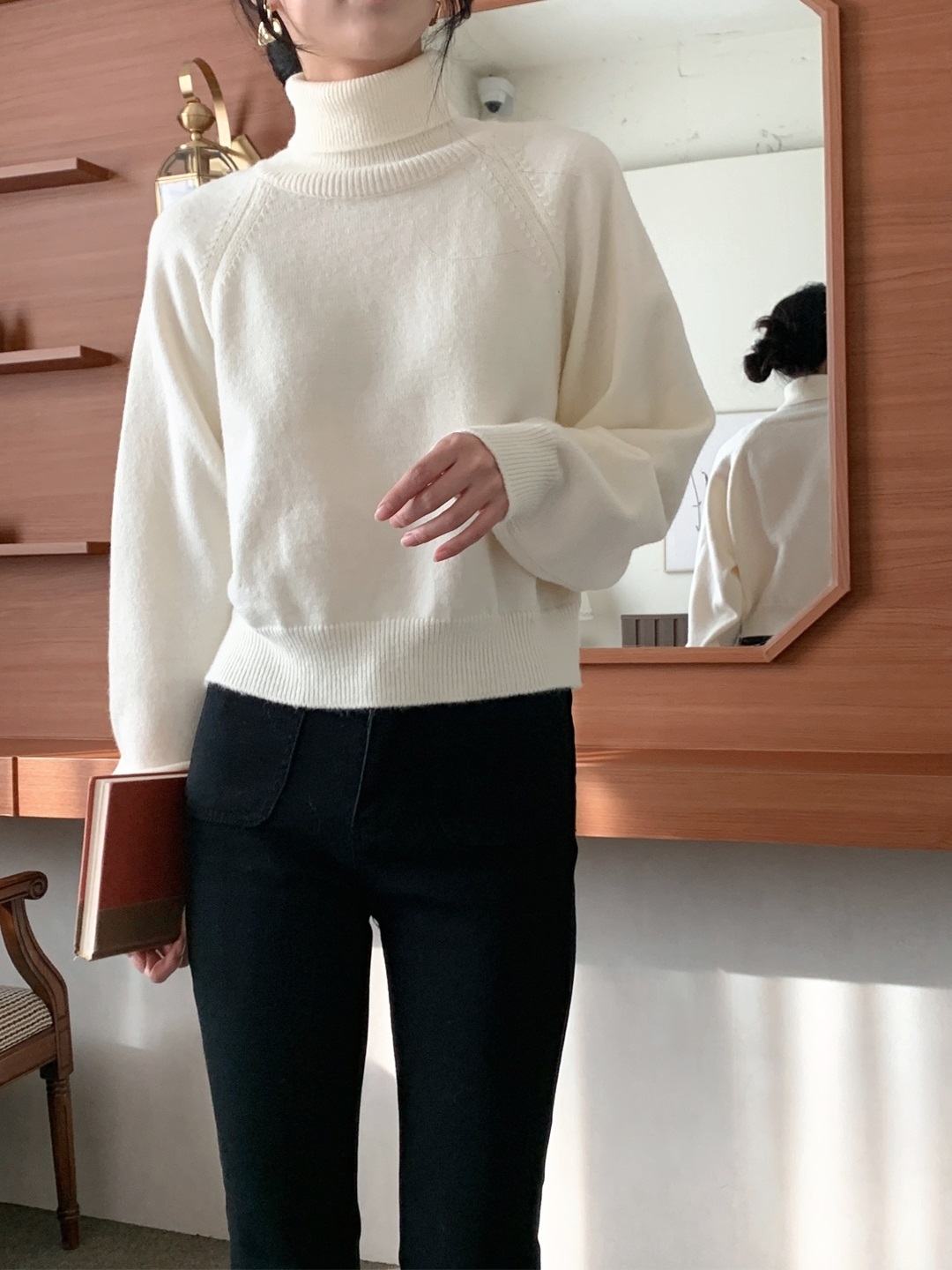 ソフトタートルネックベーシック長袖ニット | 詳細画像4