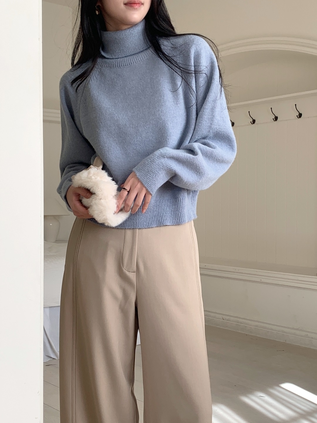 ソフトタートルネックベーシック長袖ニット | 詳細画像5