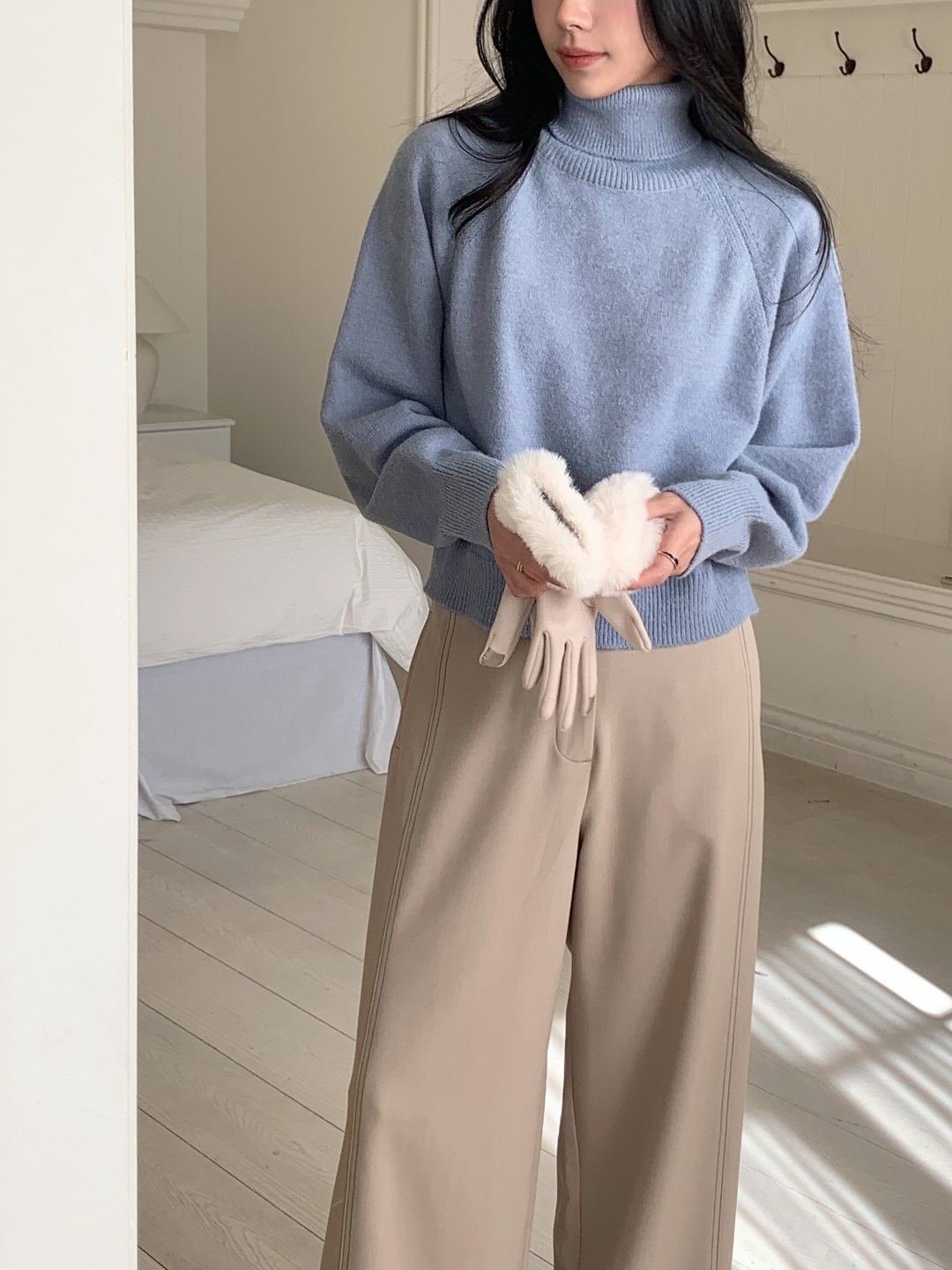 ソフトタートルネックベーシック長袖ニット | 詳細画像6