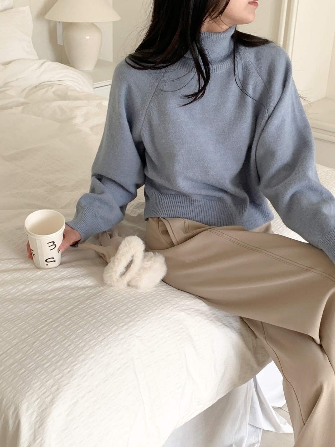 ソフトタートルネックベーシック長袖ニット | 詳細画像9