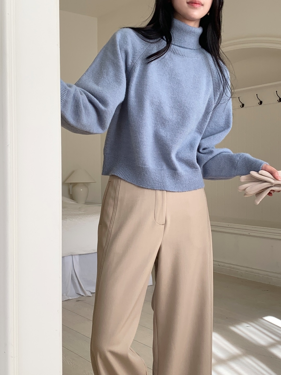 ソフトタートルネックベーシック長袖ニット | 詳細画像10