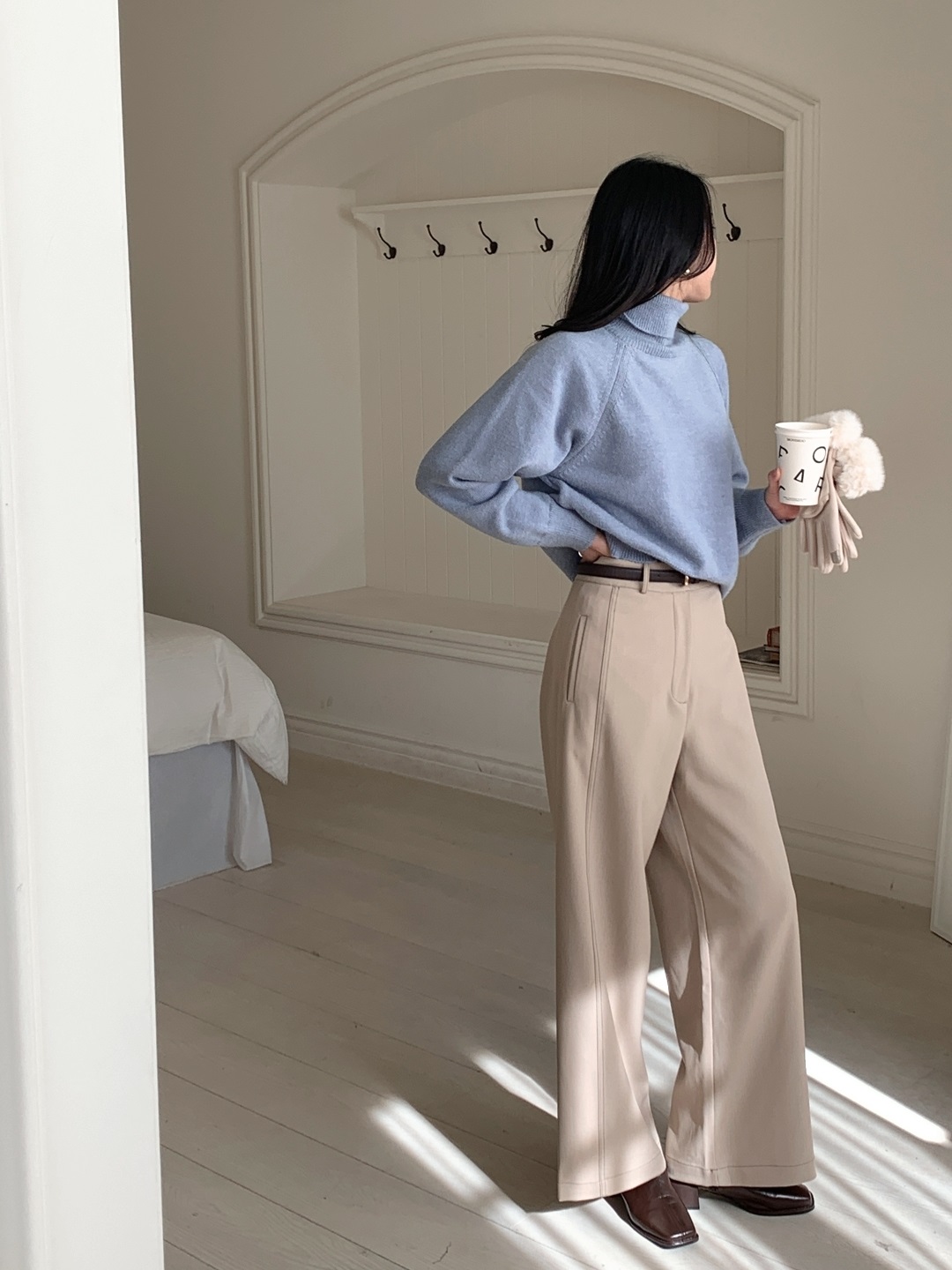 ソフトタートルネックベーシック長袖ニット | 詳細画像11