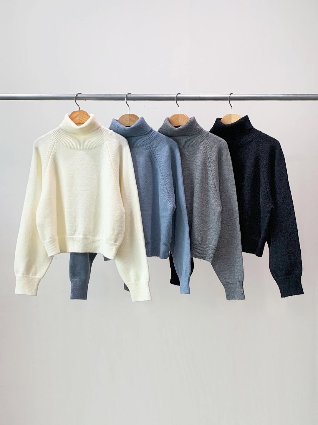 ソフトタートルネックベーシック長袖ニット | 詳細画像12