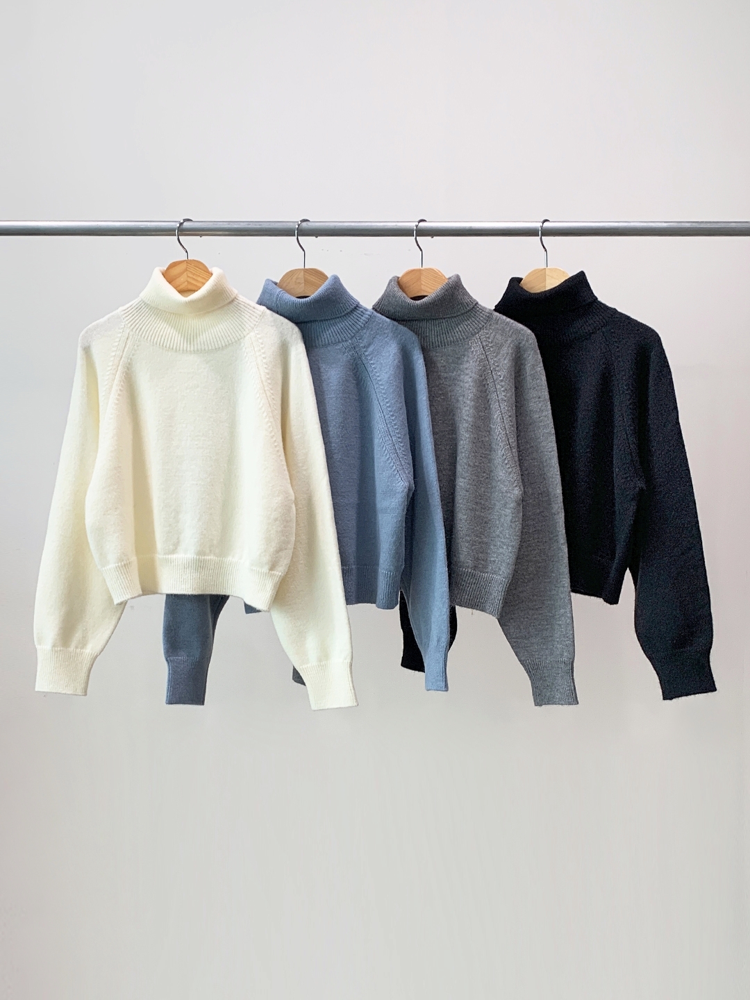 ソフトタートルネックベーシック長袖ニット | 詳細画像13