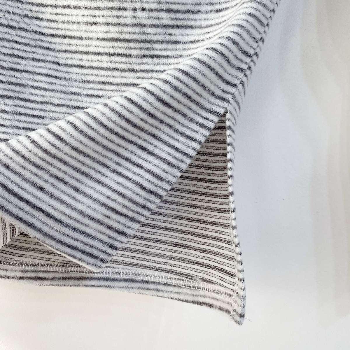 裏起毛オフショルダースリム長袖ボーダーニット | 詳細画像21